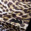 Autumn and Winter Fi Blazer Coat Men Leopard Dr Jacket Slim Liten kostym Koreansk trend Leisure FR Sånger Singer Costumes 04IL#