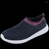 Casual Shoes Women's Ultra Light Oversized Running Fashionable Woven Breathable Sports Sneakers