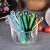 Forks Plastic 9cm Pick Cupcake Fruit Fork Party Dessert Salad Stick Cocktail For Wedding Decor