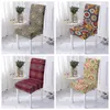 Housses de chaise Mandala élastique, motif de fleurs, pour salle à manger, taille universelle, siège de cuisine, Banquet de mariage