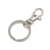 Keychains 20pcs Swivel Practical Hanging Crafts Hoops Split Ring Fashion Accessories Gift Lobster Clasp Key Chain Jewelry Making Clips