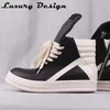 Scarpe casual da uomo stivaletti in vera pelle colori misti piattaforma moto da donna punta tonda sneakers di marca scarpe da ginnastica unisex