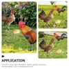 Gardendecoraties 1 Set van acryl kip kuikentuin decoratieve kipvormige stake Lawn Rooster Stakes