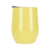 Egg Cup Eggshell Cup Double Pot Belly Water Cup 12oz Thermos Cup 304 Rostfritt stål Vinglas med logotyp