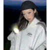 Women's Hoodies Y2K Streetwear Gray Oversized Women Harajuku Vintage Patchwork Hooded Sweatshirts Korean Casual Hip Hop Tops Kpop Grunge