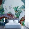 Bakgrundsbilder Milofi Medeltida handmålad tropisk skogsparrot Bakgrund Väggmålning