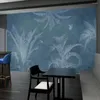 Fonds d'écran Milofi personnalisé grand papier peint mural 3D minimaliste peint à la main fond de plante tropicale