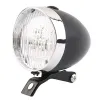 Lights de vélo LED Durable Metal Chrome Retro Bicycle avant Fog Lampe de tête Light ACCESSOIRES DE CYCLIN