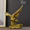 Sculptures Nordic Resin Eagle Animal Statue, Golden Eagle, Falcon Craft, Sculpture Ornaments, Home Decorations, Christmas, Halloween