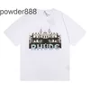 Nowy zamek HD T-shirt t-shirt TOP Summer Loose Fashion Wszechstronna mączka z krótkim rękawem