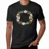 Дисморфная футболка с цветочным принтом Hellscape, простая эстетическая одежда, мужские футболки k9UQ #