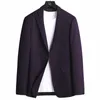 Blazer masculino novo fino ajuste xadrez terno busin casual high-end jaqueta coreana casamento festa casaco 61dX #