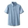 Marque Vêtements Hommes Summer Casual Chemises à manches courtes / Hommes de haute qualité Busin Dr Chemises de grande taille M-5XL y8sb #