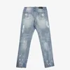 2024 Jeans skinny déchiré pour hommes Y2K Hip Hop Patchwork Fi Slim Crayon droit Pantalon de mariage Denim Retro Streetwear Pantalon O7yC #