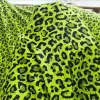 Stof Goede Melk Zijde Fruitgroen Gebreid Katoen/Spandex Stof 4 Weg Elastisch Luipaard Patroon Doek Diy Naaien Jurk Sexy Kleding