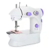 Machines Mini Sewing Hine with Light Portable Household Nightlight Foot Pedal Electric Battery Straight Line Hand Table Two Thread Kit