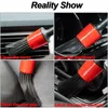 5pcs Detailing Brush Set Car Brushes Car Detailing Brush For Auto Cleaning Dashboard Air Outlet Wheel Wash Maintenance Tool