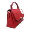 Schoudertassen Rood Sexy Damestas Crossbody Echt Leer Messenger Effen Damesbakken