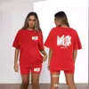 Women Tracksuits Two Pieces Set Designer 2024 New Top Letter Foam Printing T-shirt Tight Sports Split Pants Set 5 Colours