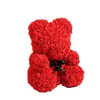 Decorazioni natalizie Regalo divertente 25 cm San Valentino Fiore eterno Ornamento orso rosa Con scatola Ciondolo limitato tramite consegna aerea Dhxed