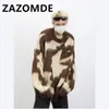 zazomde Korean Fi Streetwear Sweater Men Winter High Street Vintage Lg Sleeve Pullover Casual Y2k Knit Loose Chic Sweater A2oY#