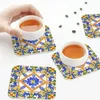 Table Mats Citrus Sicilian Style Summer Decor Coasters Kitchen Placemats Insulation Cup Coffee For Home Tableware Pads Set Of 4