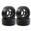 RS Rubber Black Tire 10245mm Шина 17Mm Шестигранное колесо для Arrma 17 Infraction Felony Limitless RC Car Upgrade Parts 240315