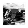 Bilhållare Matic Locking Air Vent GPS Cell Phone Mount Stand Grille Buckle Type Compatible med alla Apple Android Drop Delivery Automo Otthi