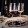 Creative Glass Ving Glasses Home Hamered Goblet Red Wine Glass Diamond Champagne Glass Vinglas 240312