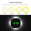 Control Xiaomi Toilet Night Light with Clock Battery USB Lamp with Motion Sensor LED Light for Bathroom Bedroom Closet Magnetic Lamps