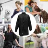 Dog Apparel Grooming With Zipper Waterproof Smock Work Clothes For Salon Blue