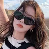 Celies Instagram Womens samma stil Triumph Solglasögon 2024 Ny trendig UV -skydd Avancerad solglasögon logotyp