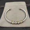 David Yurma bransoletki DY Bransoletka projektant bransoletki kablowej biżuteria mody dla kobiet mężczyzn złota srebrna perła Bransoletka Bransoletka Dy biżuteria