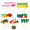 Feestdecoratie fruit spiesjes bamboe pick buffet bord inzetstukken bruiloft verjaardag diy tafels snack vork spies