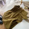 vintage Corduroy Women Pants High Waist Coffee Wide Leg Pants Fall Casual Korean Office Ladies Trousers New 64Gf#