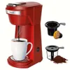 2-in-1 Single Maker for K-cup Pods & Ground 3 Color Options - 6-14 Oz Drip Coffee Hine