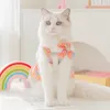 Hundebekleidung, modisches Kleid für kleine Hunde, niedliche Schleife, karierter Rock, Sommer-Welpenschlinge, weiche Katze, Prinzessin, Haustierkleidung