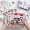 100 pzbox kawaii Ragazze vita quotidiana Decorativi carino Cancelleria Adesivi Scrapbooking FAI DA TE Diario Album Stick Lable 240325