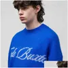 Pulls pour hommes Classic Scled Slogan Jacquard Cole Buxton Pull tricoté Hommes Femmes Meilleure qualité Crewneck CB Sweatshirts Plovers Blue Dr Otdv7