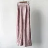 Женские брюки Top End 2024, весенние женские винтажные льняные брюки с принтом тай-дай, розовые свободные длинные брюки, элегантные женские универсальные брюки с широкими штанинами и эластичной резинкой на талии