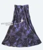 Purple Leopard Print Kobiet Letnia sukienka w stylu Vintage High talia elastyczna 45 stopni ukośna krojona z piasku jedwabna sukienka