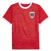 2024 Österrike Euro Soccer Jerseys Home Away Österrike Nationella fotbollslagssatser Män toppar Tee Shirts Uniforms Set Red Tops White Tees