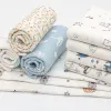 Tissu tricoté en coton pur doux de haute qualité, imprimé pour bébé, pour vêtements de bébé, couvertures, tissu à coudre, bricolage, 380 g/m