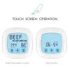 Gauges 2 Probes MOSEKO Touchscreen Oven Thermometer Kitchen Cooking Food Meat Oil Probe Grill BBQ Timer Backlight Digital Thermometers