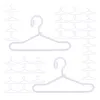 Hangers 40 Pcs Hanger Clothes Miniature For Hanging Rack Alloy House Dress Apparel Small