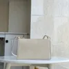 Petit sac à bandoulière de designer en cuir véritable miroir uni qualité mode noir blanc sac à main de luxe sac sous les bras pour les femmes avec paquet complet