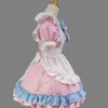 Lolita Dr uroczy różowy strój pokojówki Kawaii Bow Knot Cat Paw Japońska dziewczyna JK Cosplay Costume S-5xl Daily Mundur Party 01dp#