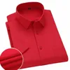 men's Striped Solid Short Sleeve Shirt Summer Basic Busin Fitted Red Twill Plain Dr Social Party Office Wedding Menswear 28U9#