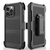 Neueste Defender-Schutzhüllen für iPhone 15 Pro Max 14 Plus 13 Samsung Galaxy A15 5G S24+ S23 FE PC TPU Heavy Duty Cover mit Gürtelclip Mint Net Style