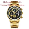Men Watches Gold Men Automatic Date Watch